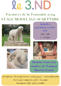 Stage vacances Toussaint 2024 - VERSAILLES